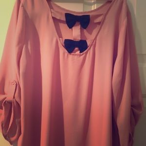 Coral/pink blouse